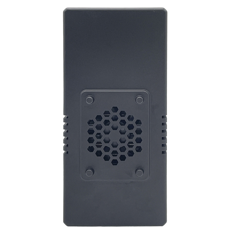 Portable wireless signal blocker with honeycomb-shaped heat dissipation holes