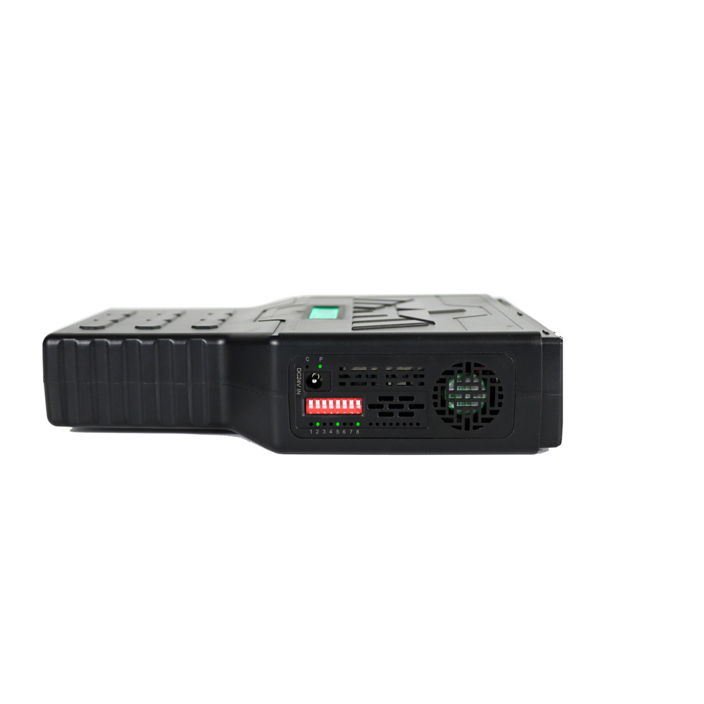 Handheld bluetooth jammers with DIP switch control panel detail and cooling fans