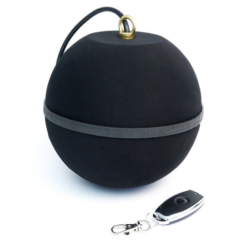 Spherical ultrasonic recording jammer with 48 built-in ultrasonic transmitters