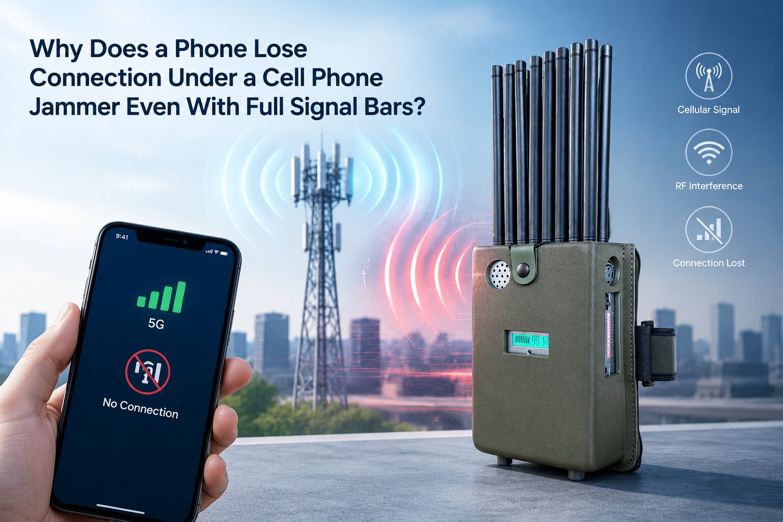Why Do Full Signal Bars Not Prevent Connection Loss When Using a Mobile Network Blocker