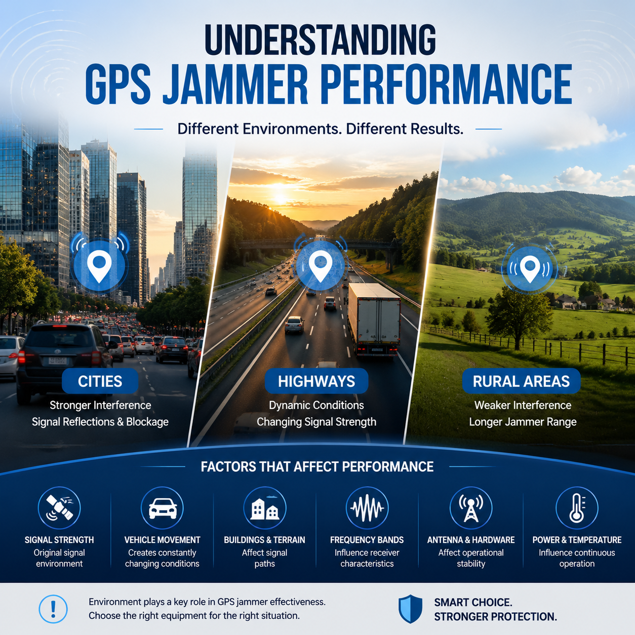 Why GPS Jamming Device Performance Changes in different locations
